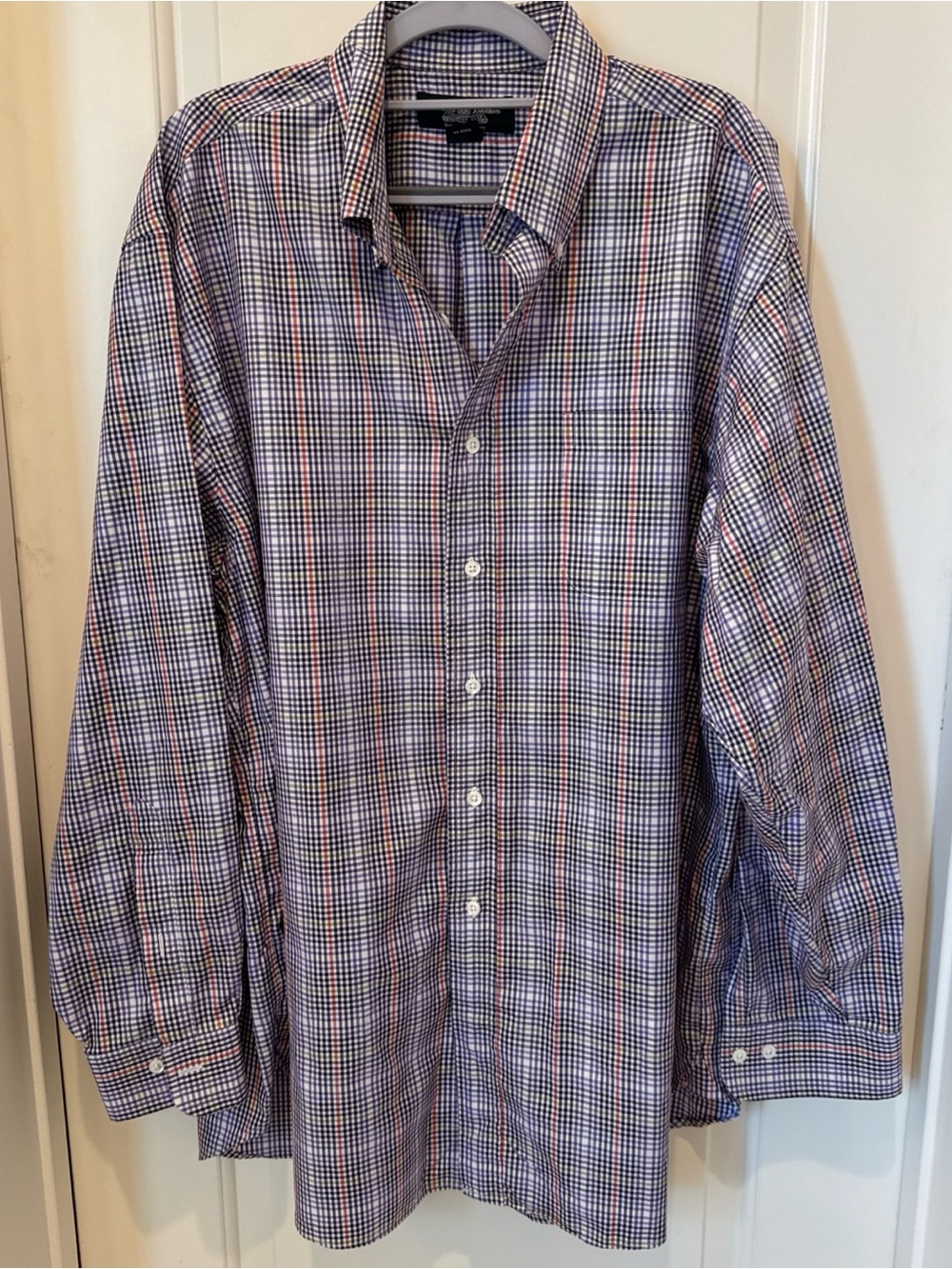 Brooks Brothers Country Club Shirt Men’s XL Plaid Egyptian Cotton Made USA